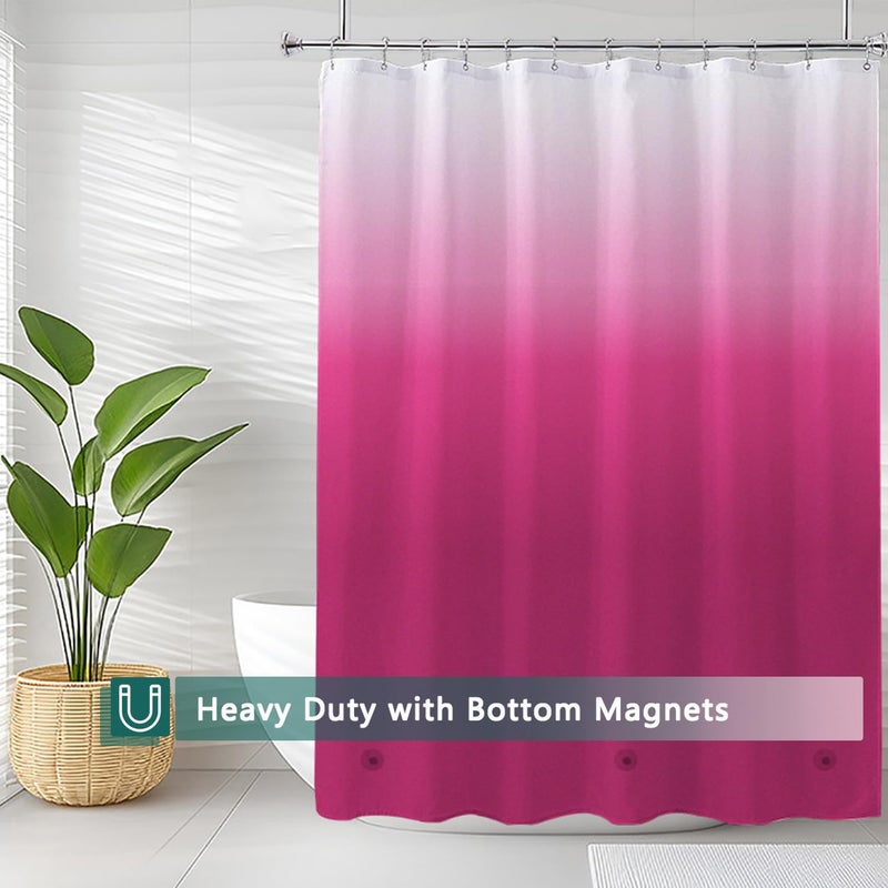 jssablo Shower Curtain Liner, 100% Waterproof Peva Shower Curtains with 3 Duty Heavy Bottom Magnets and 12 Rust Proof Grommets, 72x72 Weighted Shower Liner for Shower Stall, Bathtubs - Image 3